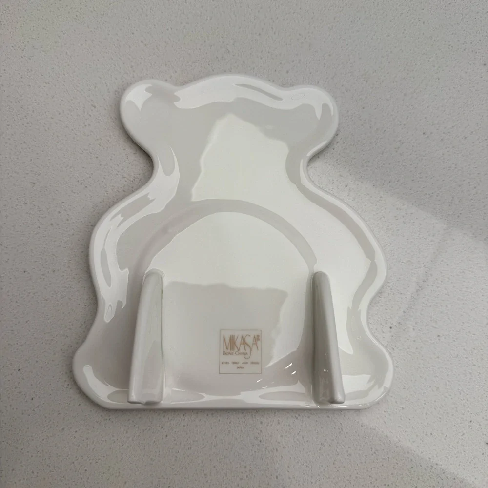 Vintage 1990s Mikasa Baby Nursery Frame Teddy and Friend Bone China